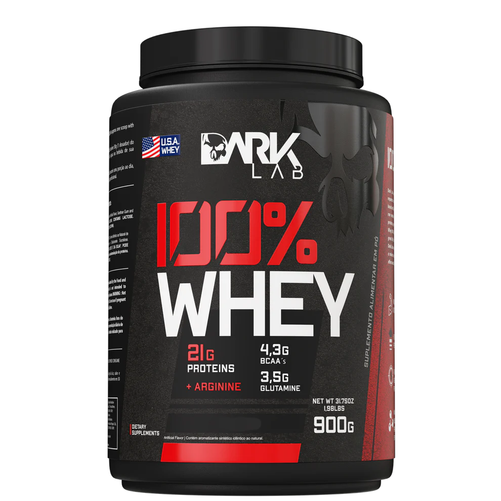 100% Whey Protein Pote 900g Baunilha