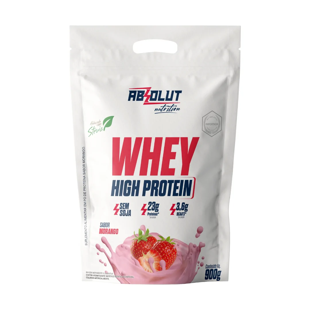 Whey High Protein 900g Morango