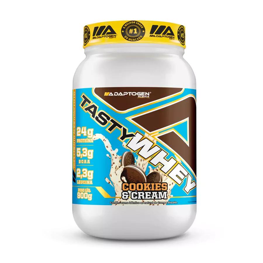 Tasty Whey 3w Gourmet 900g Cookies e Cream