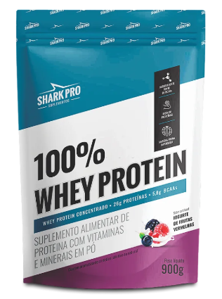 Whey Protein Pouche 900g Iogurte de Frutas Vermelhas