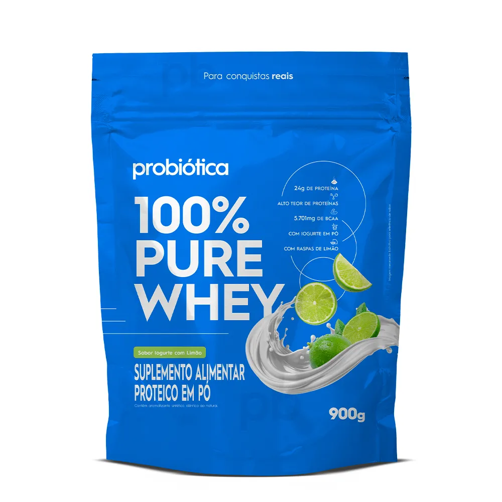 100% Pure Whey Refil 900g Iogurte com Limão